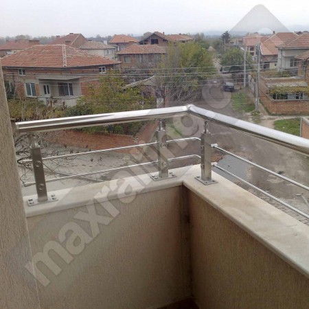 Парапет от инокс със струни ф12